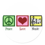 Peace Love Music stickers