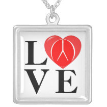 PEACE & LOVE NECKLACE