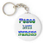 Peace Love Nurses Key Chain