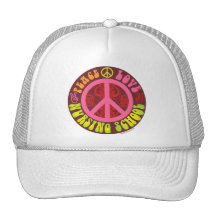 Peace, Love, Nursing School Hats