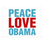 Peace Love Obama Postcards
