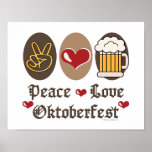 Peace Love Oktoberfest Poster posters