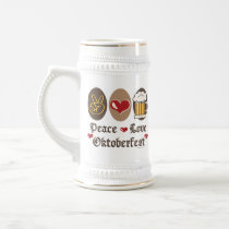 Peace Love Oktoberfest Stein Coffee Mugs