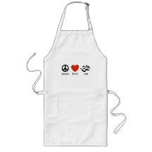 Peace Love Om Gift Aprons