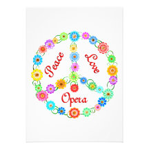 Peace Love Opera Custom Announcement