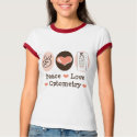 Peace Love Optometry Optometrist Ringer Tee Shirt