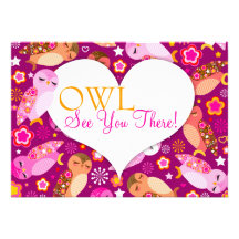 Peace & Love "OWL See You There" Custom Invite