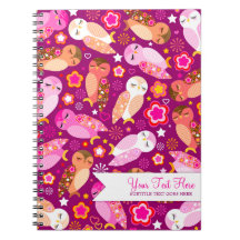 Peace & Love Owls Note Book