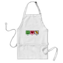 Peace Love Paint Apron