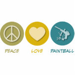 Peace Love Paintball photo sculptures