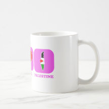 Peace Love Palestine Mugs