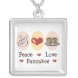 Peace Love Pancakes Necklace