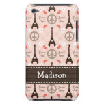 Peace Love Paris Eiffel Tower iPod Touch Cases