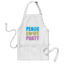Peace Love Party Aprons