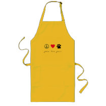 Peace Love Paws Apron