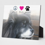 Peace Love Paws Photo Plaques