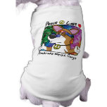 Peace Love Pembroke Welsh Corgi pet clothing