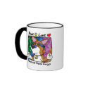 Peace Love Pembroke Welsh Corgi Mug