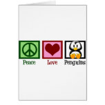 Peace Love Penguins Card