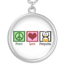 Peace Love Penguins Necklaces