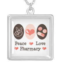 Peace Love Pharmacy Necklace
