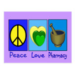 Peace Love Pharmacy Post Card