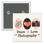 Peace Love Photography Camera Button