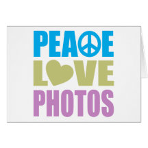 Peace Love Photos Cards
