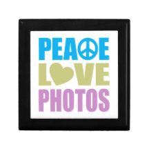 Peace Love Photos Trinket Boxes