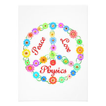 Peace Love Physics Custom Invite