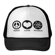 Peace Love Physics Mesh Hat