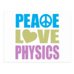 Peace Love Physics Post Card