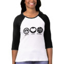 Peace Love Physics t-shirts