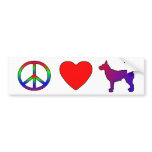 Peace Love Podengos Bumper Sticker bumper stickers