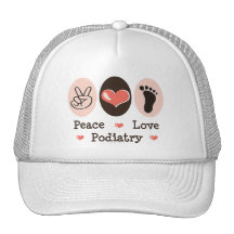 Peace Love Podiatry Podiatrist Hat