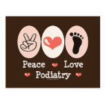 Peace Love Podiatry Podiatrist Postcard