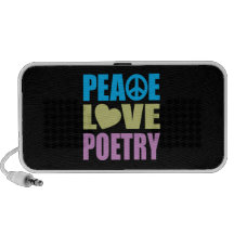 Peace Love Poetry PC Speakers