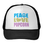 Peace Love Popcorn Hat