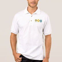 Peace Love Pottery Polo T-shirts