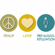 Peace Love Pre-School Education Cut Outs