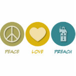 Peace Love Preach photo sculptures