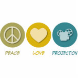 Peace Love Projection photo sculptures