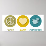 Peace Love Projection posters