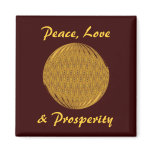 Peace, Love, & Prosperity magnets