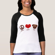Peace Love Pug T-shirts