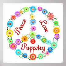 Peace Love Puppetry Posters