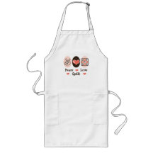 Peace Love Quilt Apron