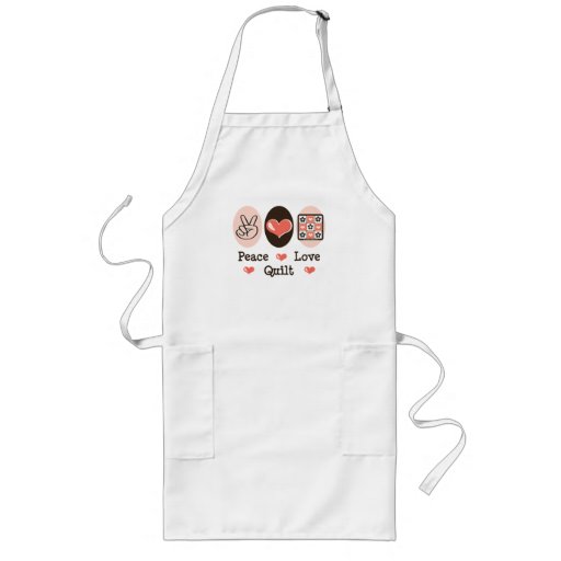 Peace Love Quilt Apron