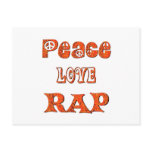 PEACE LOVE RAP postcards