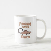 Peace Love Rats mugs